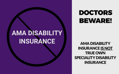 AMA Disability Insurance Beware